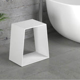 BARstone Shower Stool, White Gloss