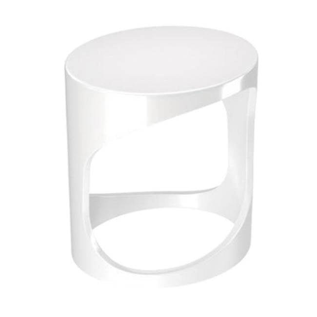 BARstone Shower Stool, White Gloss