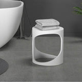 BARstone Shower Stool, White Gloss