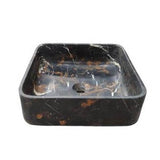 Maxton Square Sink, 15-3/4'' Honed King Gold Marble