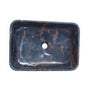 Barclay - Maxton Rect Sink, 18'' Honed King Gold Marble - Honed King Gold Marble