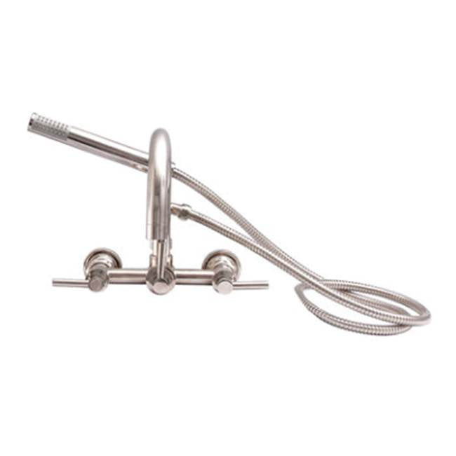 Barclay - WM Gooseneck Tub Fct w/ HS Lever Hndls, Matte Black - Matte Black