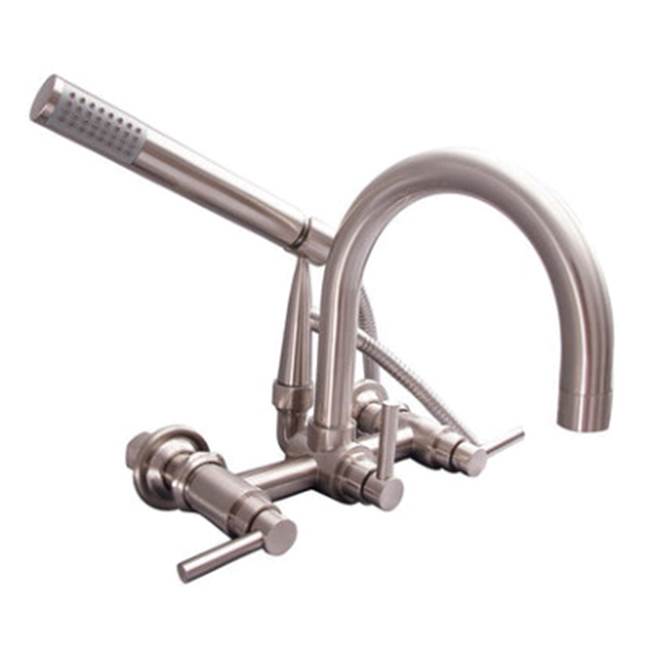 WM Gooseneck Tub Fct w/ HS Lever Hndls, Brushed Nickel
