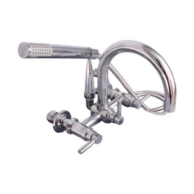 WM Gooseneck Tub Fct w/ HS Lever Hndls, Brushed Nickel