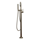 Dolan Freestanding Gooseneck Tub Filler, Brushed Nickel