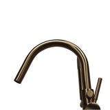 Dolan Freestanding Gooseneck Tub Filler, Brushed Nickel