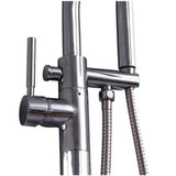 Dolan Freestanding Gooseneck Tub Filler, Brushed Nickel