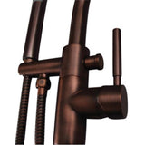 Dolan Freestanding Gooseneck Tub Filler, Brushed Nickel