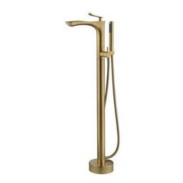 Barclay - Kayla Freestandng Tub Filler  w/HS, Brushed Gold - Brushed Gold