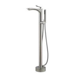 Barclay - Kayla Freestandng Tub Filler  w/HS, Brushed Nickel - Brushed Nickel
