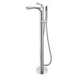 Barclay - Kayla Freestandng Tub Filler  w/HS, Polished Chrome - Polished Chrome