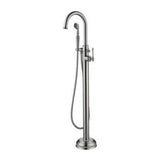 Barclay - LeBaron Freestandng Tub Filler  w/HS, Brushed Nickel - Brushed Nickel