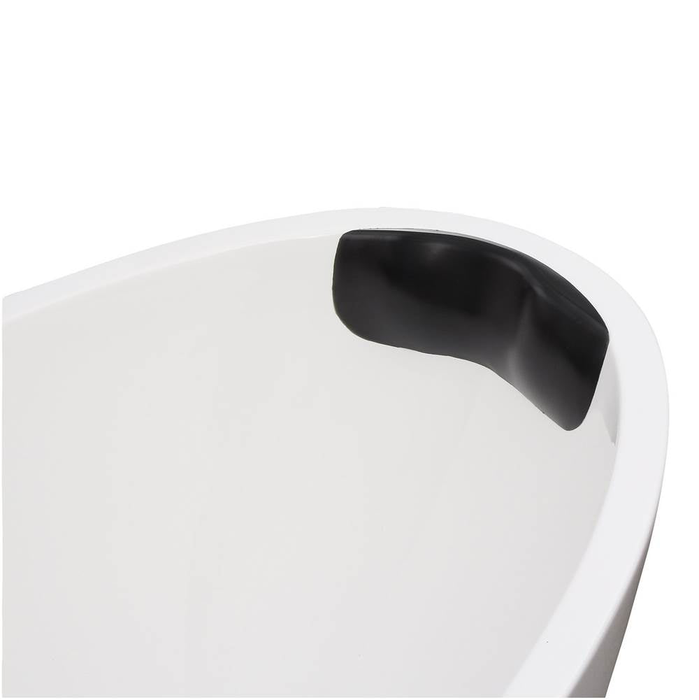 Neck Gel Bath Pillow Black