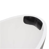 Neck Gel Bath Pillow Black