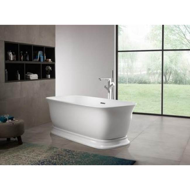 Bethany 59'' Freestanding AC Tub,W/internal drain-OF,BN