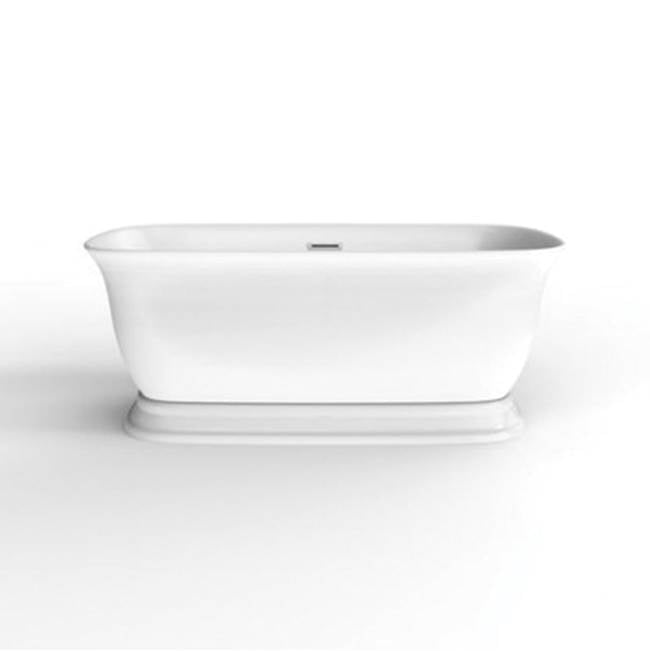 Barclay - Bethany 59'' Freestanding AC Tub,W/internal drain-OF,MB - Matte Black