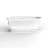 Barclay - Bethany 59'' Freestanding AC Tub,W/internal drain-OF,MB - Matte Black