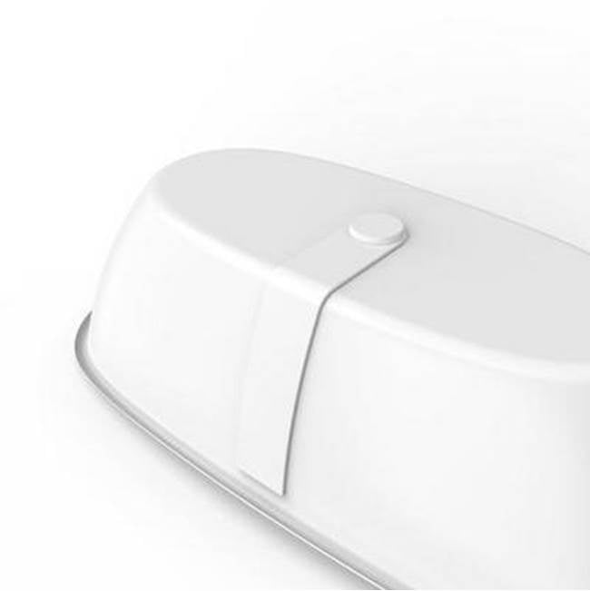Mystique 59'' dbl slipper AC Tub,W/internal drain-OF,WH