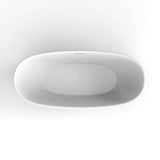 Mystique 59'' dbl slipper AC Tub,W/internal drain-OF,BN