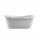 Barclay - Moira 63'' AC Freestanding Tub White,w/Internal Drain-OF WH - White