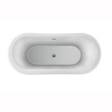 Moira 63'' AC Freestanding Tub White,w/Internal Drain-OF BN