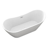 Nairobi 67''AC Tub Light Grey W/Internal Drain & OF BG