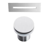 Nouri 66'' AC Tub Matt White W/ Internal Drain & OF Brush Gold