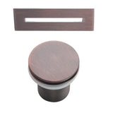 Nouri 66'' AC Tub Matt Black W/ Internal Drain & OF Brush Gold