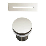 Nouri 66'' AC Tub Matt Black W/ Internal Drain & OF Brush Gold