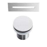Nouri 66'' AC Tub White W/ Internal Drain & OF Brush Gold