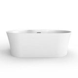 Olmos 59''AC Freestanding,7'' Centers,W/internal drain-OF,WH