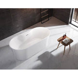 Onita 67'' AC Tub W/Tap Deck W/Internal drain-OF,BN