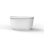Barclay - Pearl 47'' AC Oval Freestanding w/Internal Drain & OF Pipe, WT - White