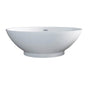 Barclay - Noelani 66''Oval AC Tub,Matte White W/Internal Drain & OF WH - White
