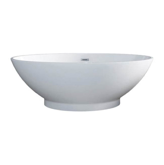 Barclay - Noelani 66''Oval AC Tub, white W/Internal Drain & OF WT - White