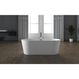Patrick 67'' AC Tub Light Grey W/Internal Drain & OF BG