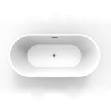 Patrick 67'' Freestanding AC WHTub,W/Internal Drain & OF BN