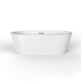 Barclay - Rosario 70'' Freestanding AC WH Tub,W/Internal Drain & OF MB - Matte Black