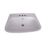 Barclay - Eden 520 Ped Lav Basin Only 4'' Center Set, White - White