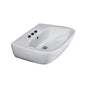 Barclay - Elena 500 Ped Lav Basin 4'' Center Set, White - White