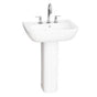 Barclay - Caroline 450 Basin only, White, 4'' Center Set - White