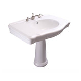 Barclay - Anders Basin Only w/ 8'' WS Hole,W/ Overflow,White - White