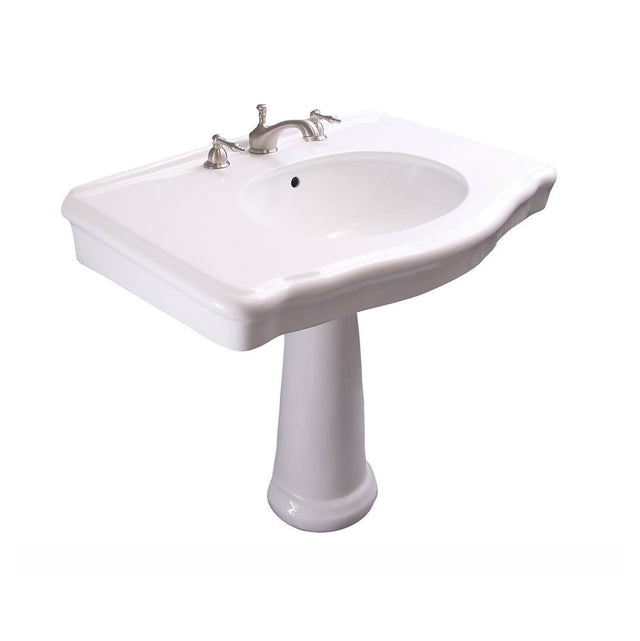 Barclay - Anders Basin Only w/ 8'' WS Hole,W/ Overflow,White - White