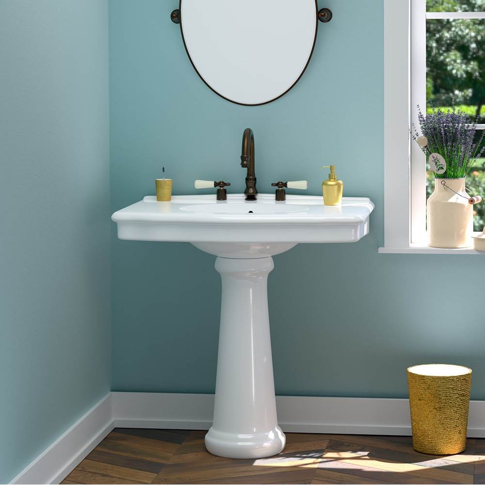 Anders Basin Only w/ 8'' WS Hole,W/ Overflow,White