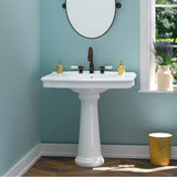 Anders Basin Only w/ 8'' WS Hole,W/ Overflow,White