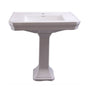 Barclay - Corbin Basin Only with1-Faucet Hole,W/ Overflow, White - White