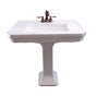 Barclay - Corbin Basin Only w/ 4'' CC Hole,W/ Overflow, White - White