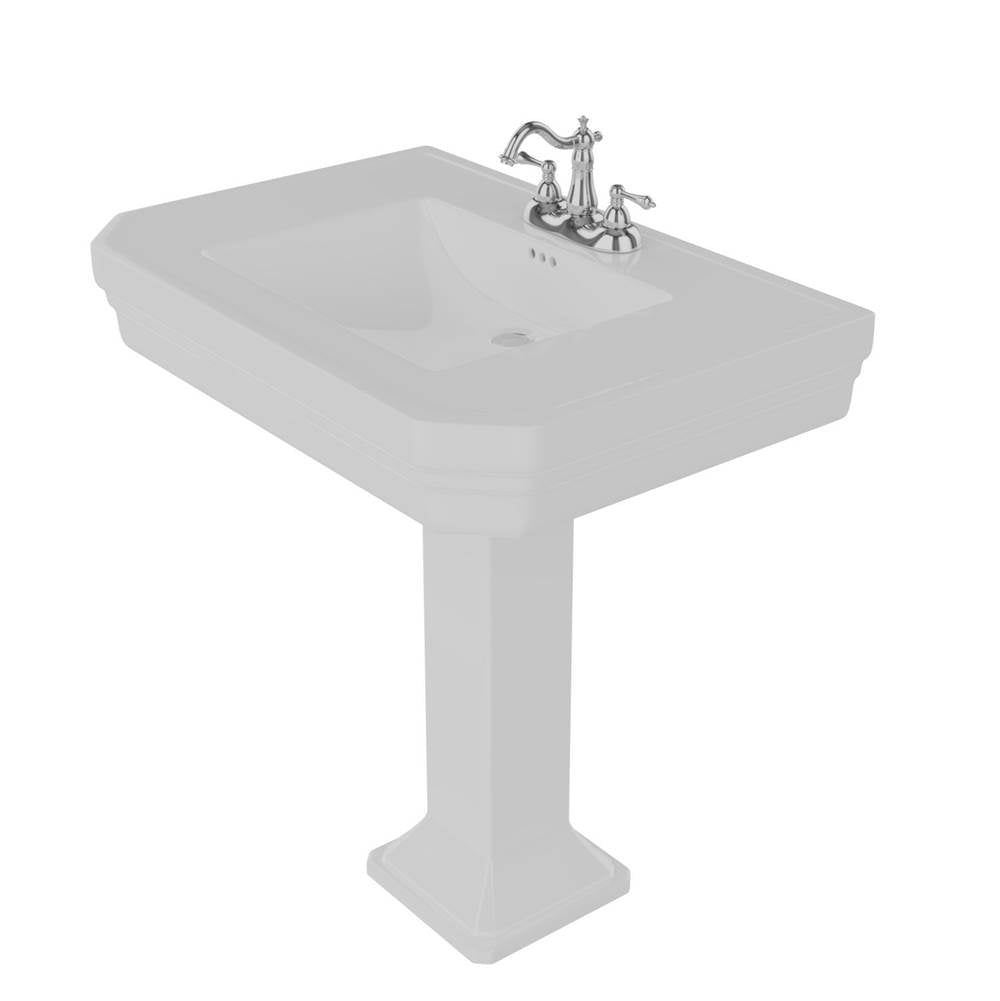 Corbin Basin Only w/ 4'' CC Hole,W/ Overflow, White