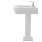 Corbin Basin Only w/ 4'' CC Hole,W/ Overflow, White