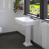 Corbin Basin Only w/ 4'' CC Hole,W/ Overflow, White
